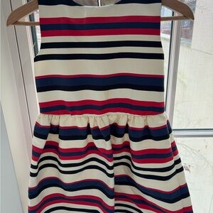 J. Crew Striped Jacquard formal Sleeveless Kids Dress